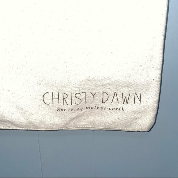 Christy Dawn Regenerative Revolution Canvas Tote Bag Cream and Brown - Picture 4 of 5